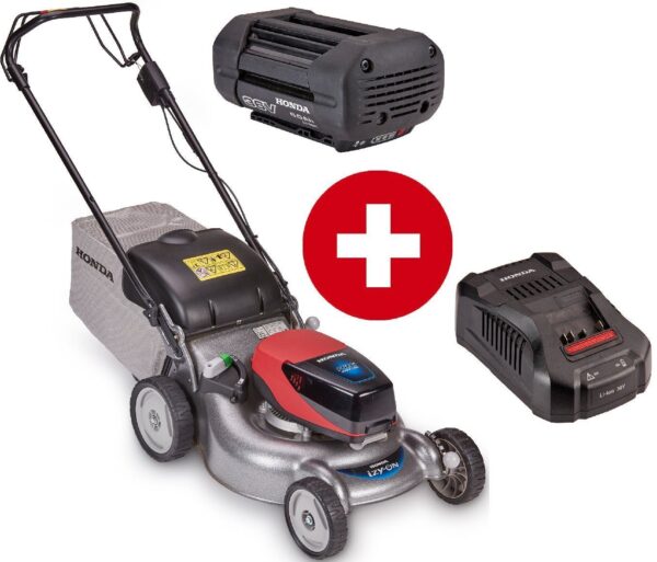 Honda Akku-Rasenmäher HRG 466 XB SE Set mit 6 Ah Akku und Schnell-Ladegerät