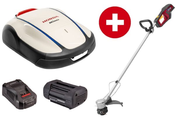 Honda Mähroboter Miimo HRM 1500 live Set Akku-Trimmer inkl. Trimmer, Akku und Ladegerät