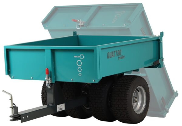 Remarc Anhänger Quattro Trailer Bodenschonend mit 4 Breitreifen