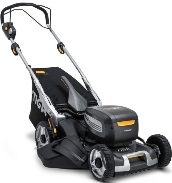 Stiga Akku-Rasenmäher Twinclip 950e V Kit - inkl. 2x 7,5 Ah Akkus und Ladegerät